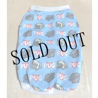 pug水色☆受注作成（送料無料）