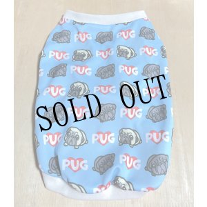 画像1: pug水色☆受注作成（送料無料）