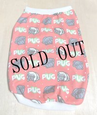 pugオレンジレッド☆受注作成（送料無料）